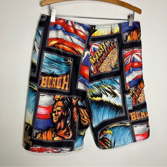 O’Neill World Cup of surfing board Shorts graphic print men’s size 32 beach surf - Picture 3 of 8